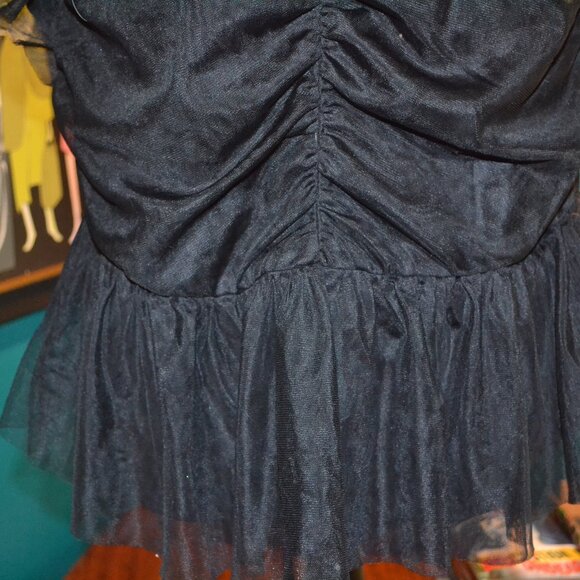 Torrid Black Ruffled V-Neck Top - Picture 3 of 5